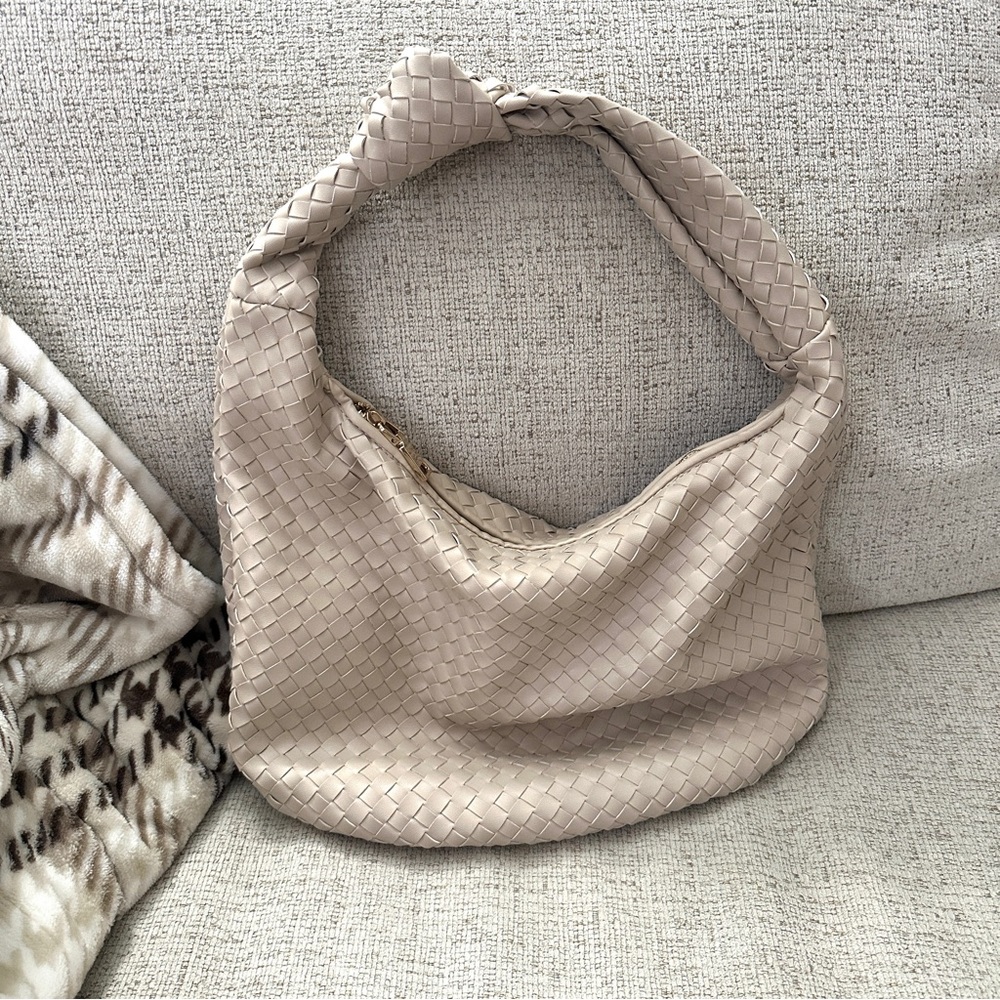Melie Bianco Cream Large Brigitte Satchel - Picture 4 of 8